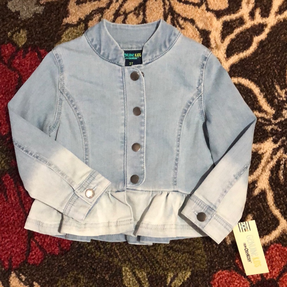 Genuine Kids / OshKosh Denim Ruffle Jacket 3T